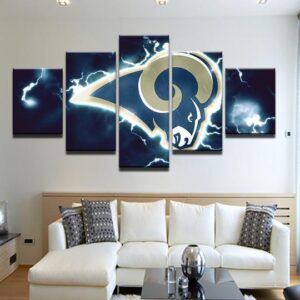 Los Angeles Rams 2 - Sport 5 Panel Canvas Art Wall Decor