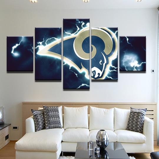 Los Angeles Rams 2 - Sport 5 Panel Canvas Art Wall Decor Los Angeles Rams 2 - Sport 5 Panel Canvas Art Wall Decor