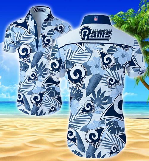 Los Angeles Rams Hawaiian Shirt Summer Button Up Los Angeles Rams Hawaiian Shirt Summer Button Up