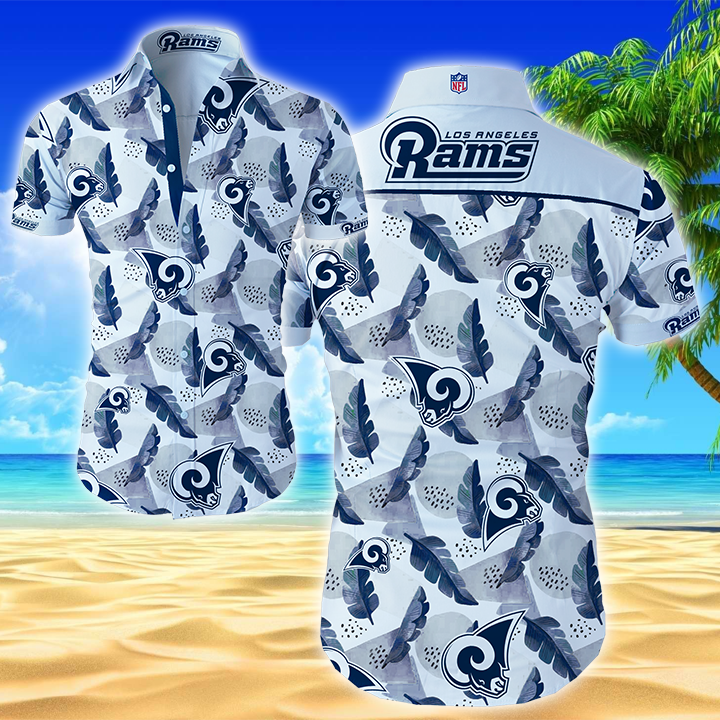 Los Angeles Rams Trendy Sport Hawaiian Shirt Summer Button Up Los Angeles Rams Trendy Sport Hawaiian Shirt Summer Button Up