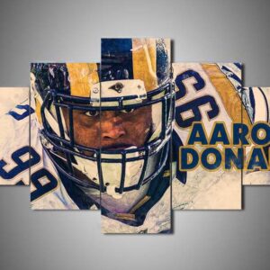 Los Angeles Rams - Aaron Donald - Sport 5 Panel Canvas Art Wall Decor