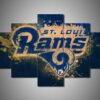 Los Angeles Rams - Team - Sport 5 Panel Canvas Art Wall Decor