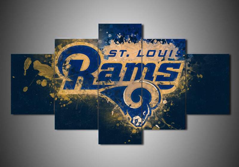 Los Angeles Rams - Team - Sport 5 Panel Canvas Art Wall Decor Los Angeles Rams - Team - Sport 5 Panel Canvas Art Wall Decor