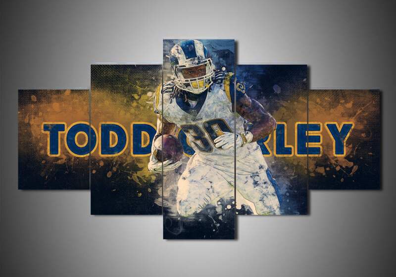 Los Angeles Rams - Todd Gurley - Sport 5 Panel Canvas Art Wall Decor Los Angeles Rams - Todd Gurley - Sport 5 Panel Canvas Art Wall Decor