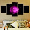 Lotus 2 - Nature 5 Panel Canvas Art Wall Decor