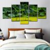 Lotus 4 - Nature 5 Panel Canvas Art Wall Decor