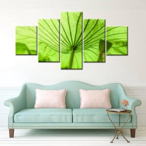 Lotus - Nature 5 Panel Canvas Art Wall Decor