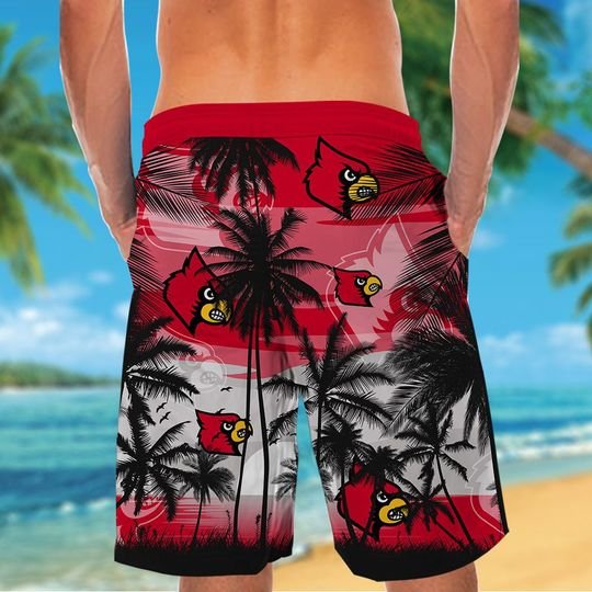 Louiville Cardinals Tropical Hawaiian Shirt Short Louiville Cardinals Tropical Hawaiian Shirt Short