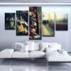 Love Bridge In Cologne - Nature 5 Panel Canvas Art Wall Decor