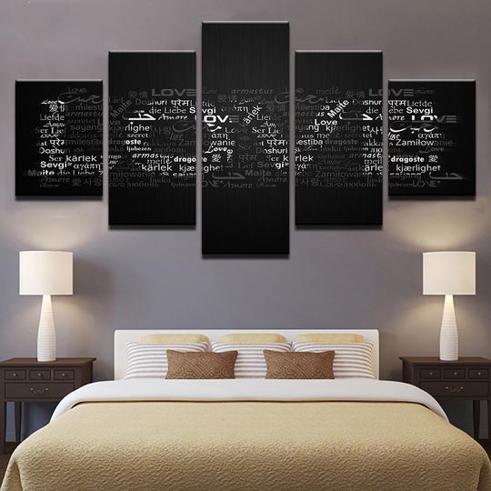 Love In Any Language - Abstract Canvas Wall Art Love In Any Language - Abstract Canvas Wall Art