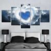 Love Sky - Abstract 5 Panel Canvas Art Wall Decor