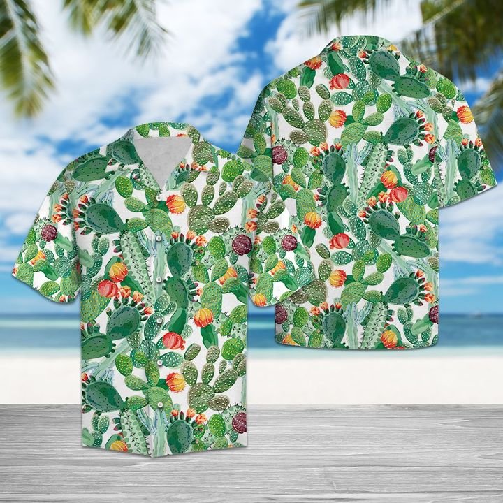 Lovely Cactus Hawaiian Shirt Summer Button Up Lovely Cactus Hawaiian Shirt Summer Button Up