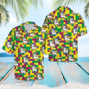 Lovely Unicorn Hawaiian Shirt Summer Button Up