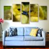 Loving Ducks - Animal 5 Panel Canvas Art Wall Decor