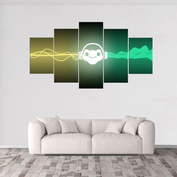 Lucio Overwatch - Gaming 5 Panel Canvas Art Wall Decor Lucio Overwatch - Gaming 5 Panel Canvas Art Wall Decor
