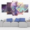 Lux - League Of Legends - Gaming 5 Panel Canvas Art Wall Decor]