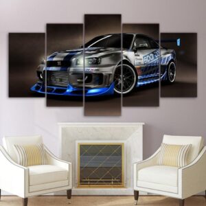 Luxury Sports Car 01 - Automative 5 Panel Canvas Art Wall Decor