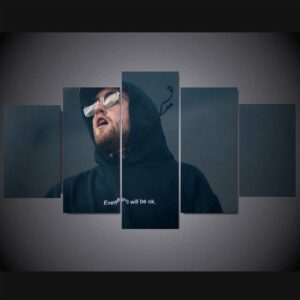 Mac Miller 02 - Famous Person 5 Panel Canvas Art Wall Decor