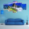 Machu Picchu In Peru - Nature 5 Panel Canvas Art Wall Decor