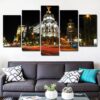 Madrid city - Nature 5 Panel Canvas Art Wall Decor