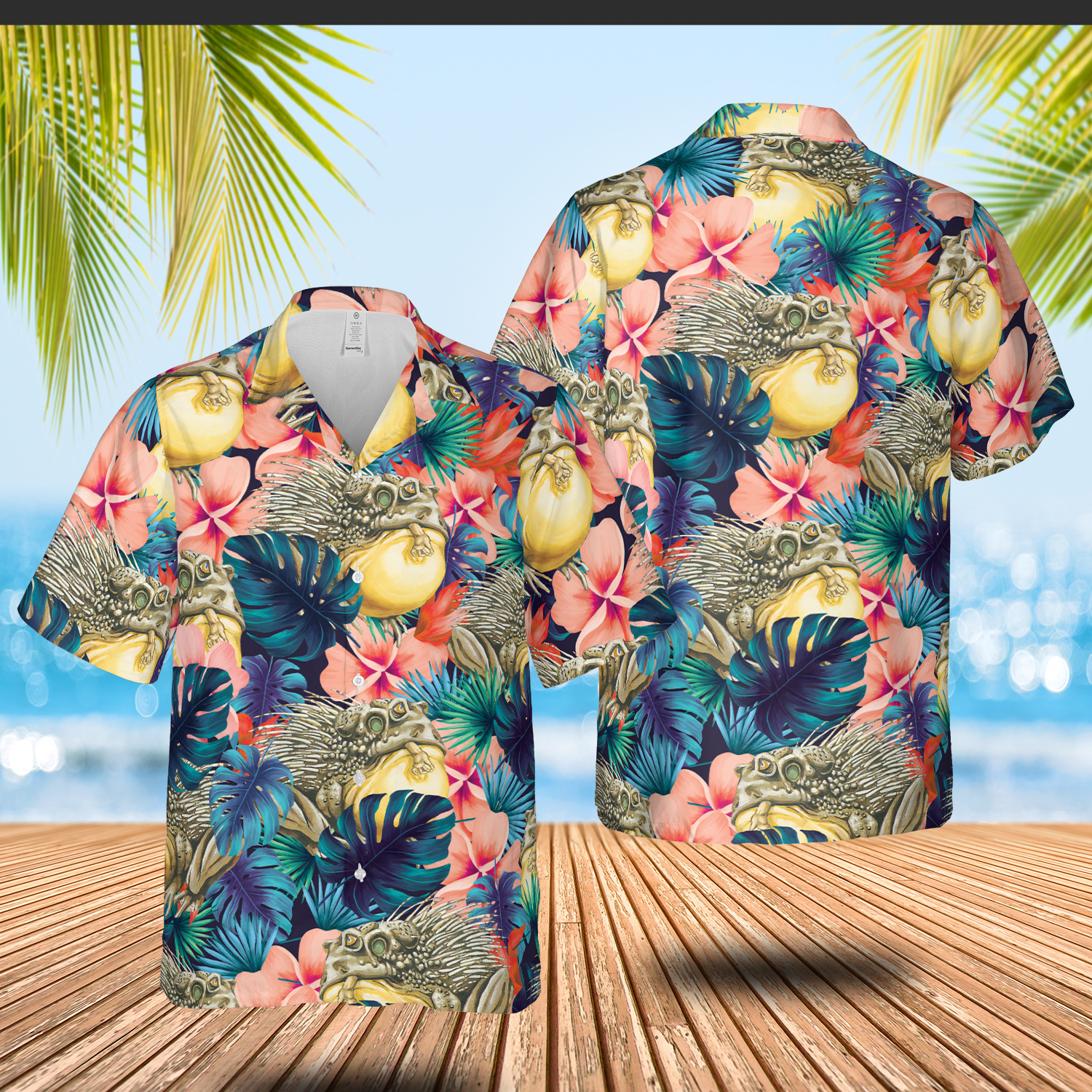 Magic The Gathering Chub Toad Hawaiian Shirt Magic The Gathering Chub Toad Hawaiian Shirt