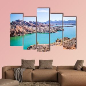 Majestic View Of Balanced Rock Cove 1 - Nature 5 Panel Canvas Art Wall Decor
