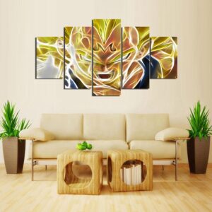 Majin Vegeta - Anime 5 Panel Canvas Art Wall Decor