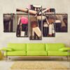Makeup Brush - Beauty Salon 5 Panel Canvas Art Wall Decor