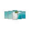 Maldives Beach Scene - Love Beach - Amazing Beach - Nature 5 Panel Canvas Art Wall Decor