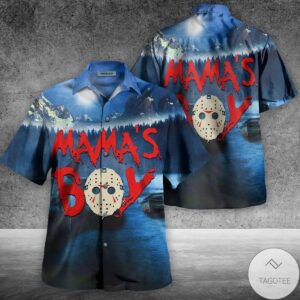 Mama’S Boy Jason Voorhees Hawaiian Shirt