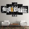 Manchester United Legendary Team Soccer - 5 Panel Canvas Art Wall Decor