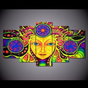 Mandala Large - Abstract 5 Panel Canvas Art Wall Decor
