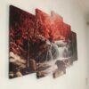 Mangroves And Waterfalls Landscape - Nature 5 Panel Canvas Art Wall Decor