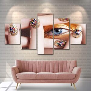 Manicure life - Abstract 5 Panel Canvas Art Wall Decor