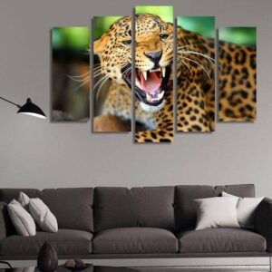 Manuscripts - Animal 5 Panel Canvas Art Wall Decor