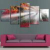 Maple Forest 1 - Nature 5 Panel Canvas Art Wall Decor