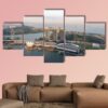 Marina Bay Sands Hotel - Nature 5 Panel Canvas Art Wall Decor