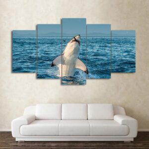 Marine shark prey - Animal 5 Panel Canvas Art Wall Decor