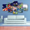 Mario Kart - Gaming 5 Panel Canvas Art Wall Decor