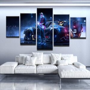 Marty 2050 Mcfly - Movie 5 Panel Canvas Art Wall Decor