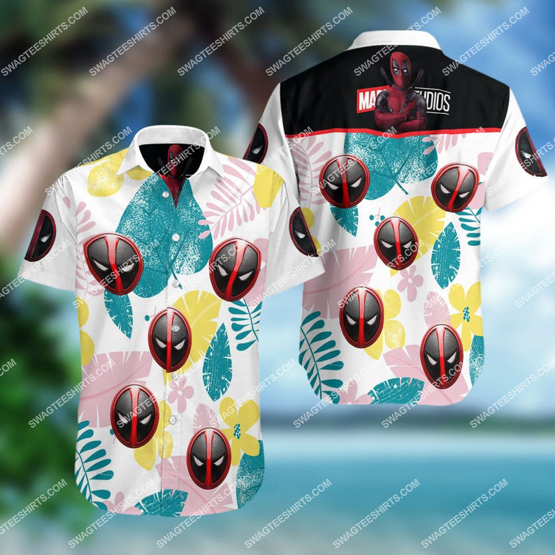 Marvel Comics Deadpool Summer Vacation Hawaiian Shirt Marvel Comics Deadpool Summer Vacation Hawaiian Shirt