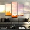Masjid Shadow - Nature 5 Panel Canvas Art Wall Decor