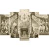 Masonic - Religion 5 Panel Canvas Art Wall Decor