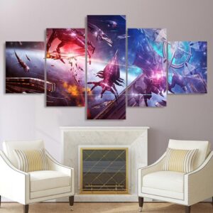 Mass Effect 01 - Gaming 5 Panel Canvas Art Wall Decor