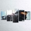 Master Chief Gaming 5 Panel Canvas Art Wall Decor