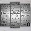 Maths Sums Formulas - Abstract 5 Panel Canvas Art Wall Decor