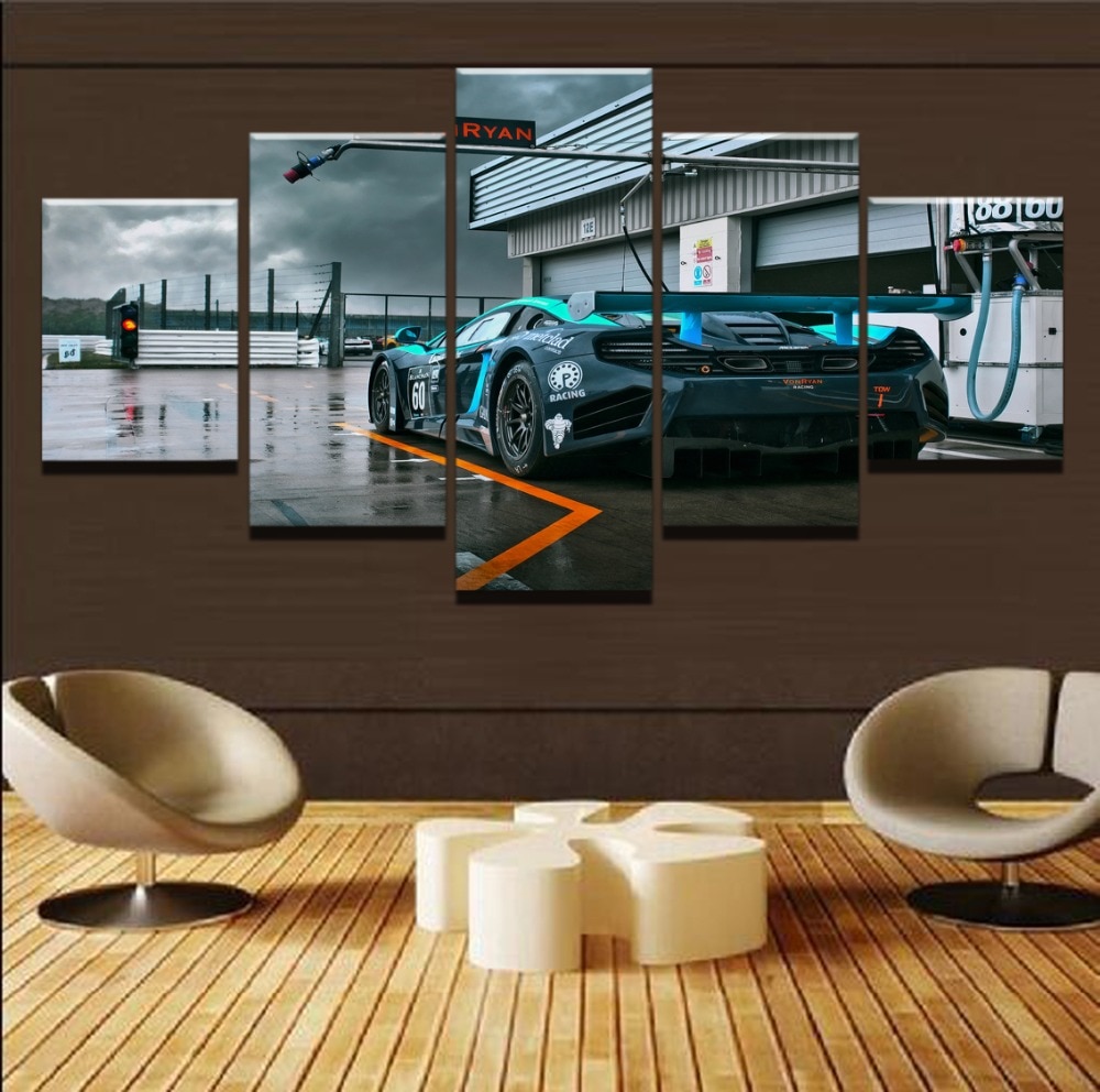 McLaren Race Car - 5 Panel Canvas Art Wall Decor McLaren Race Car - 5 Panel Canvas Art Wall Decor