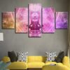 Meditation Vortex - Religion 5 Panel Canvas Art Wall Decor