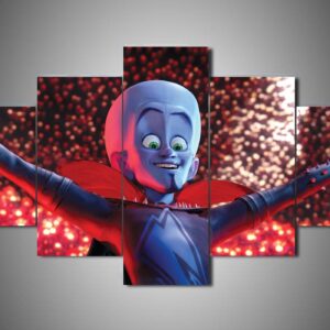 Megamind 3 - Catroon 5 Panel Canvas Art Wall Decor