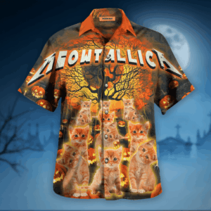 Meowtallica Master Of Kittens Hawaiian Shirt